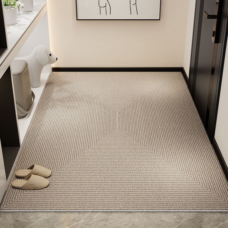 Picture of Light Luxury High-end Door Floor Mat Dirt-resistant Wear-resistant Anti-slip Mat Household Tailable Mud Scraping Silk Ring Floor Mat