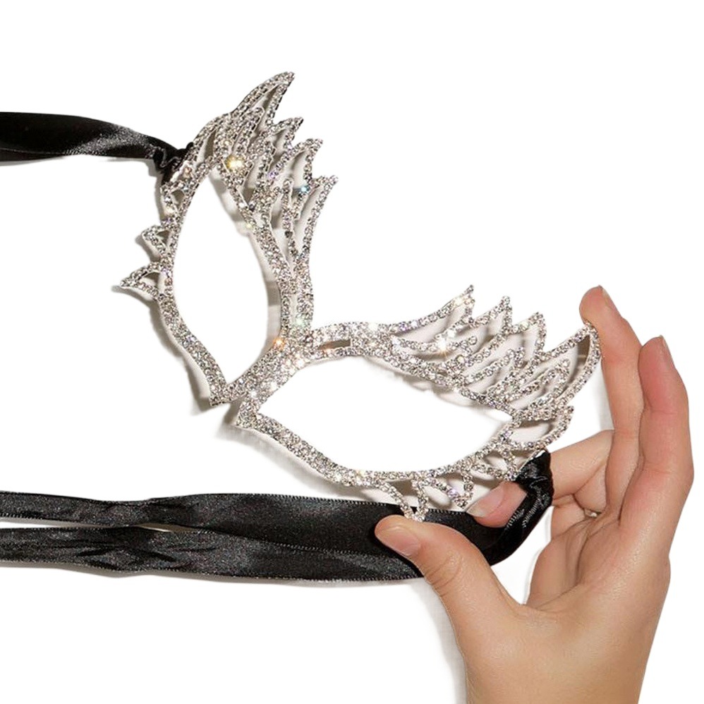 Cross-border Fashion High-end Rhinestone mask Nightclub Sexy Prom Facial Jewelry Shiny Fashion Jewelry Female mask