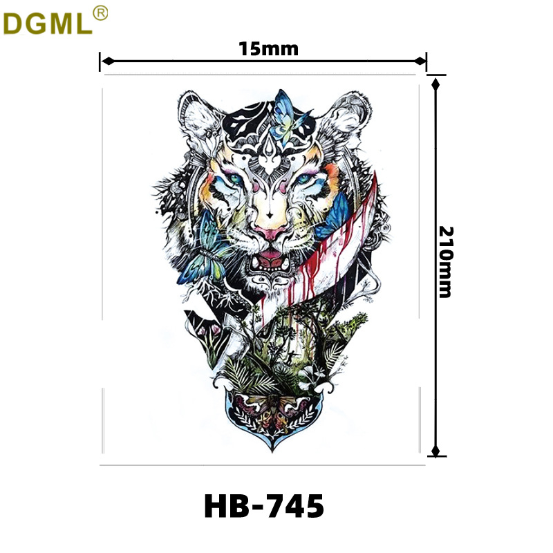 Picture of Small fresh English letters flower butterfly tattoo stickers color creative full arm fox in stock wholesale to map custom