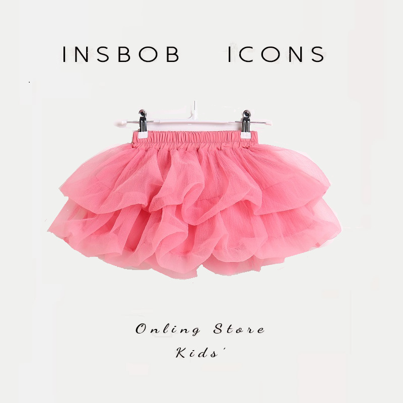 Picture of Girls Mesh Skirt Kidsren's Seersucker Skirt Tutu Skirt Cake Skirt 2025 Spring Autumn Summer Baby Gauze Skirt
