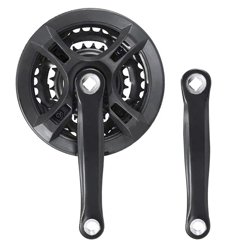 Spot new 3-stage variable speed crank sprocket wheel disc 42/34/24 small three-piece crank bicycle variable speed tooth disc