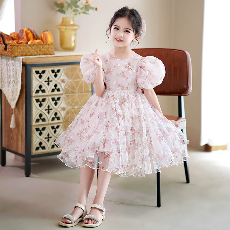 Girls' Beach Princess Dress Children's Daily All-match Chiffon Cool Dress Birthday One-year-old Baby Girl dress