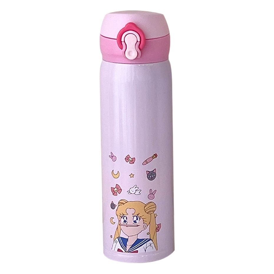 Specialcute water cup large collection stainless steel thermos cup glass creative cartoon student water cup wholesale