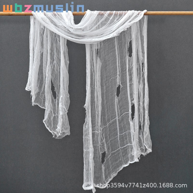 Halloween black hole gauze ghost festival horror window screen Spider Web gauze ghost festival horror tablecloth