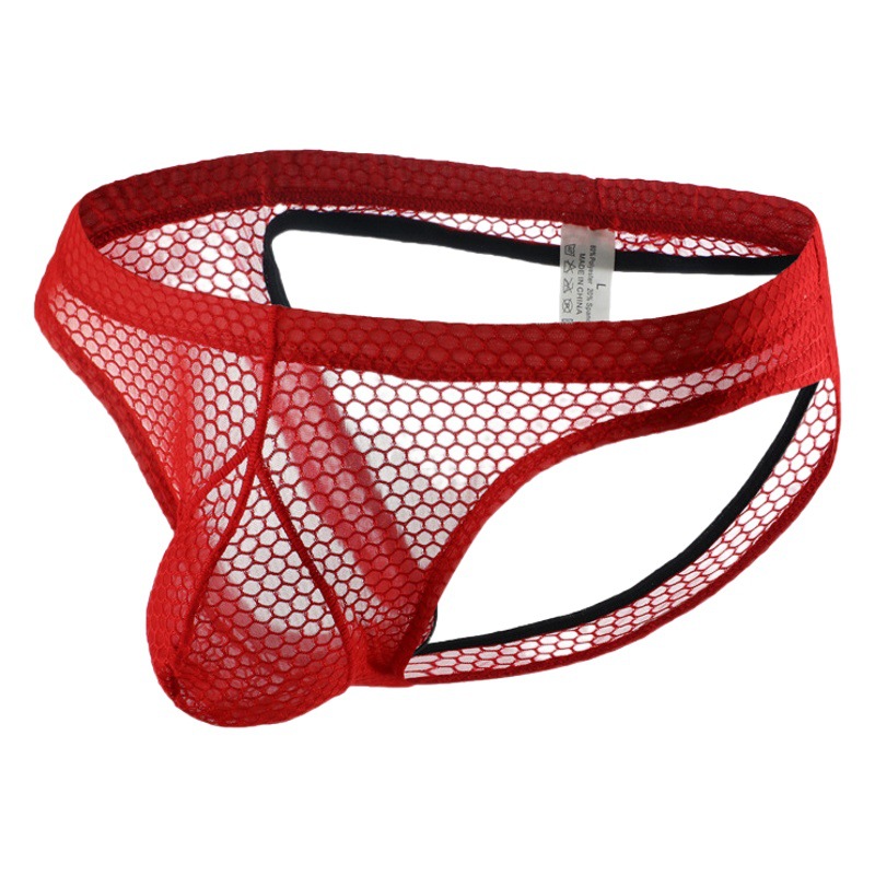 Men's Underwear, Exposed Butt Briefs, Sexy Mesh Breathable Men's Briefs Wholesale