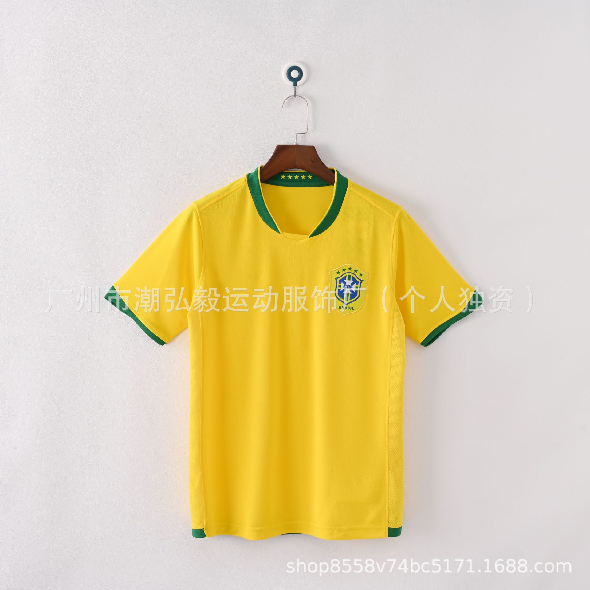 Picture of Wholesale Vintage 980204 World Cup Brazil Jersey No. 9 No. 10 Ronaldo Vintage Jersey Soccer Uniform