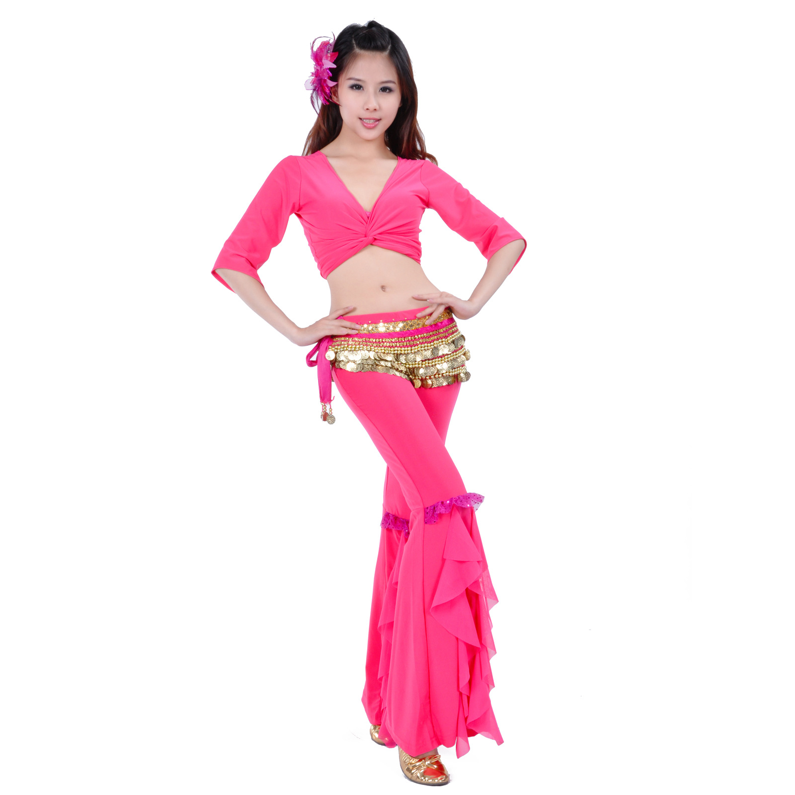 Picture of Dynamic suit, belly dance practice, belly dance sports suit, belly dance practice clothing suit wholesale