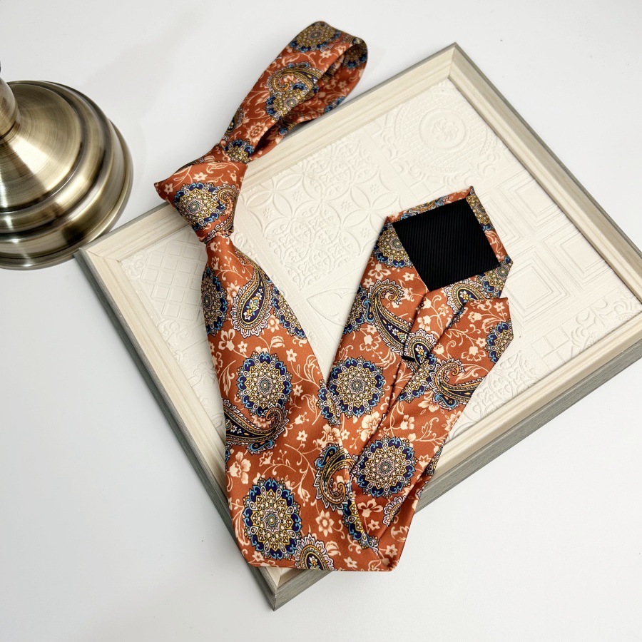 Picture of Cross-border Men's Tie Business Formal 8cm Printed Polyester Tie Wholesale Flower Casual Professional Tie