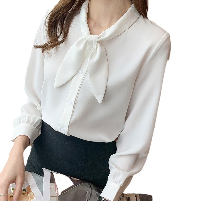 Nix8533 Shirt Women's Design Niche Loose Top Professional Elegant Long-Sleeved Bottoming Shirt Fashionable and Versatile for Women