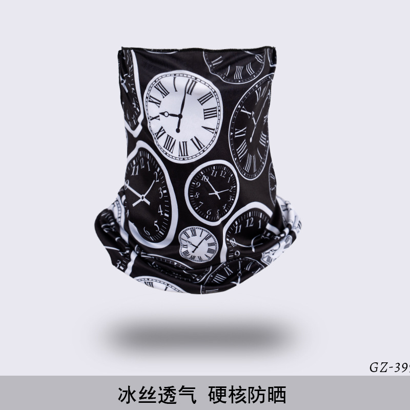 Picture of Outdoor ice silk mask changeable ear scarf men's and women's bicycle riding hood collar sun protection scarf summer