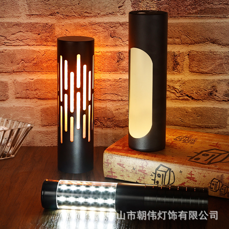 Cross-Border LED charging decorative table lamp restaurant Cafe hotel bar simple table lamp bedroom bedside lamp night light