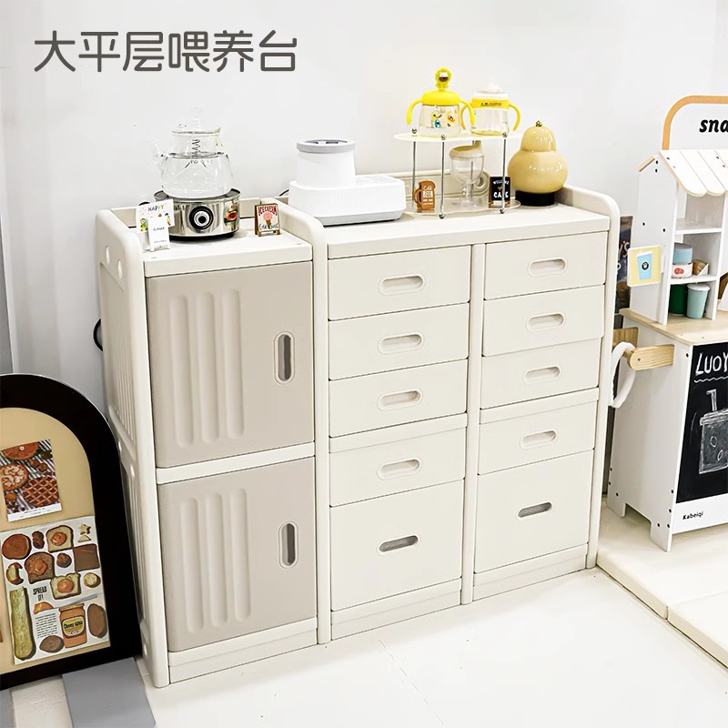 Picture of babyviva Children's Storage Cabinet Multi-layer Drawer Type Baby Wardrobe Household Baby Toy Organizer Box Storage Cabinet