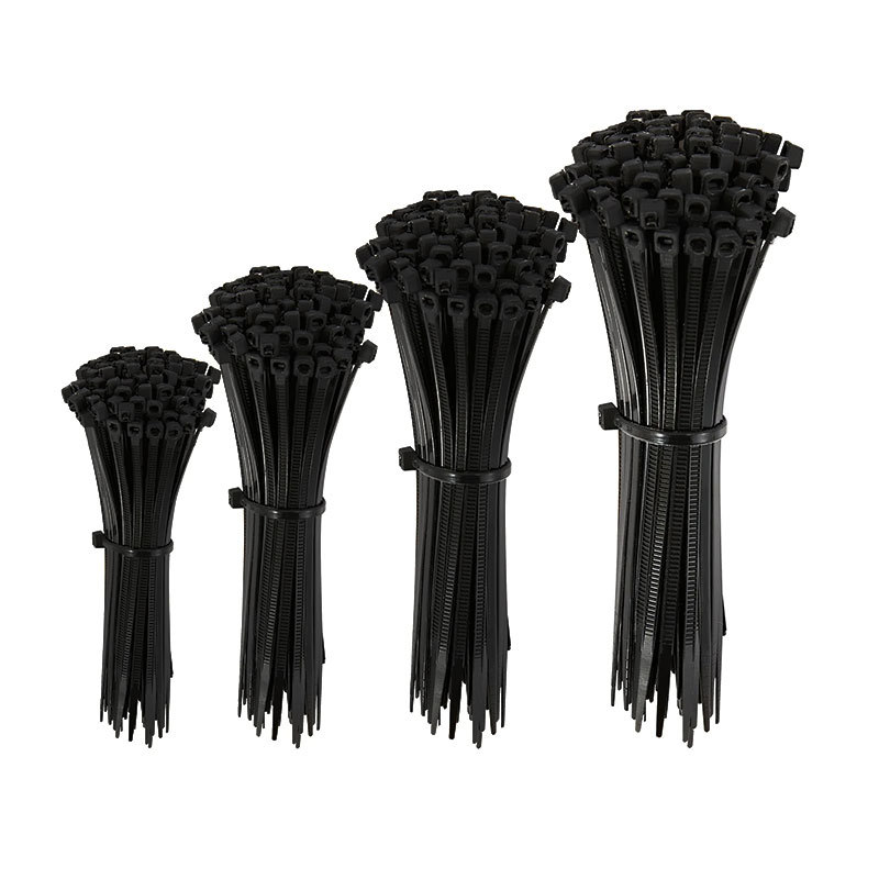 Picture of Self-locking nylon cable tie foreign trade black and white plastic cable tie tape cold-resistant anti-aging cable tie 100 pieces