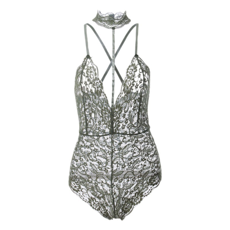Sexy Underwear Clothes Women's plus size Sexy Pajamas Desire Pure Lace Tight Jumpsuit Temptation Flirting Passion Small Chest