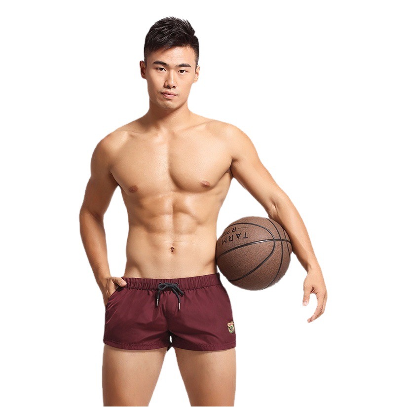 2021 Xibin New Men's Home Pants Trendy Brand Personalized Fashion Solid Color Outdoor Home Sports Fitness Shorts