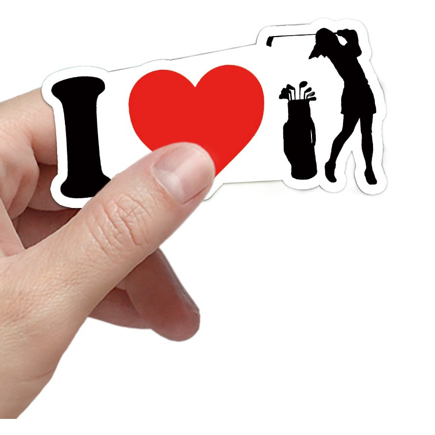 50 golf graffiti personality cross-border sports creative DIY mobile phone skateboard luggage stickers waterproof