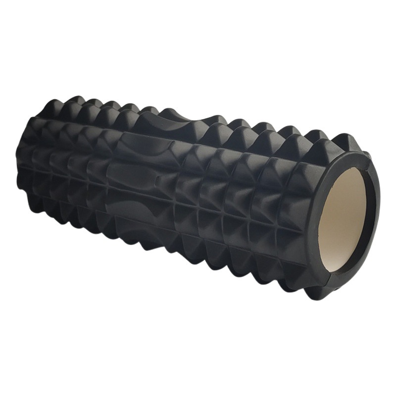 Crescent foam shaft yoga column fitness massage roller muscle relaxation roller hollow spike column foam shaft