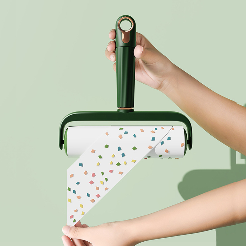 Picture of Light Luxury Hair Sticking Artifact with Lid New Widened Hair Sticking Appliance Household Clothes Cleaning Hair Remover Roller Hair Remover