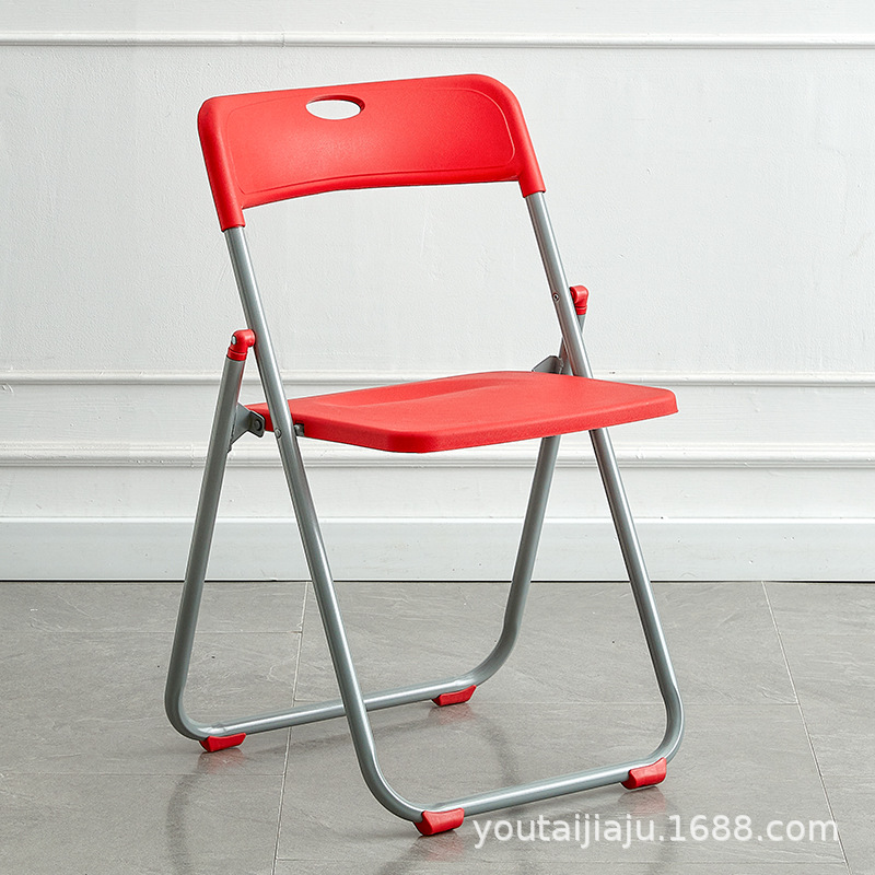Picture of Folding chair back chair household dining chair portable chair plastic dining chair training chair conference chair staff chair