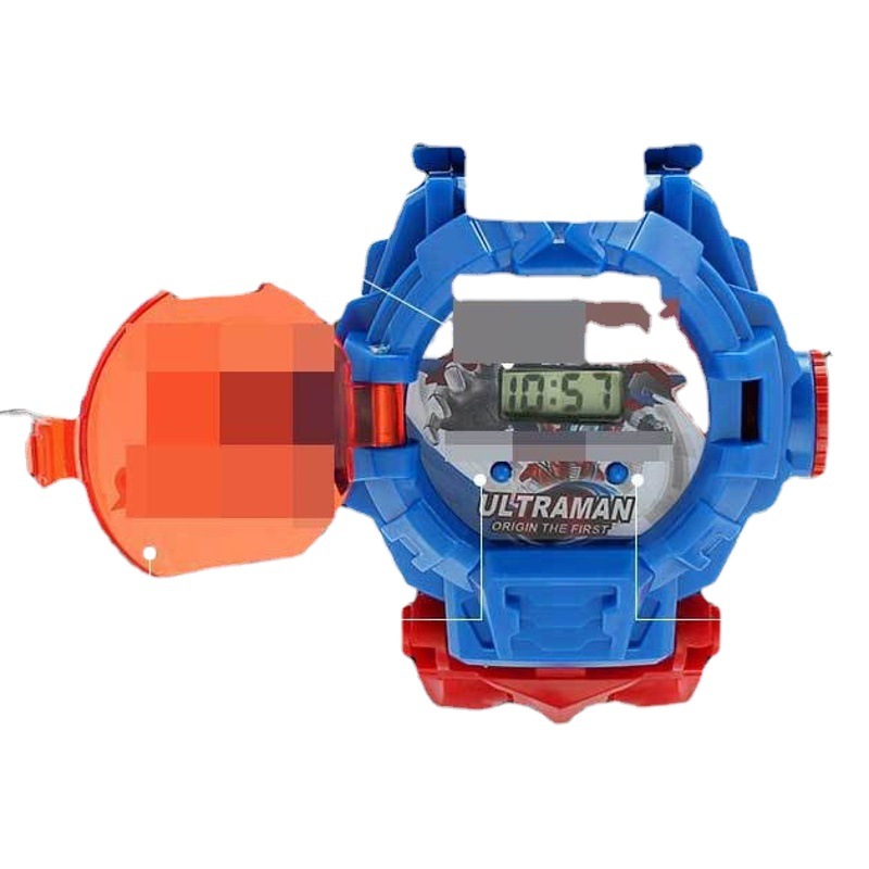 Spot Wholesale Cartoon Robot Watch Cartoon Cute Pin Buckle Digital Watch Deformation Projection Toy Watch