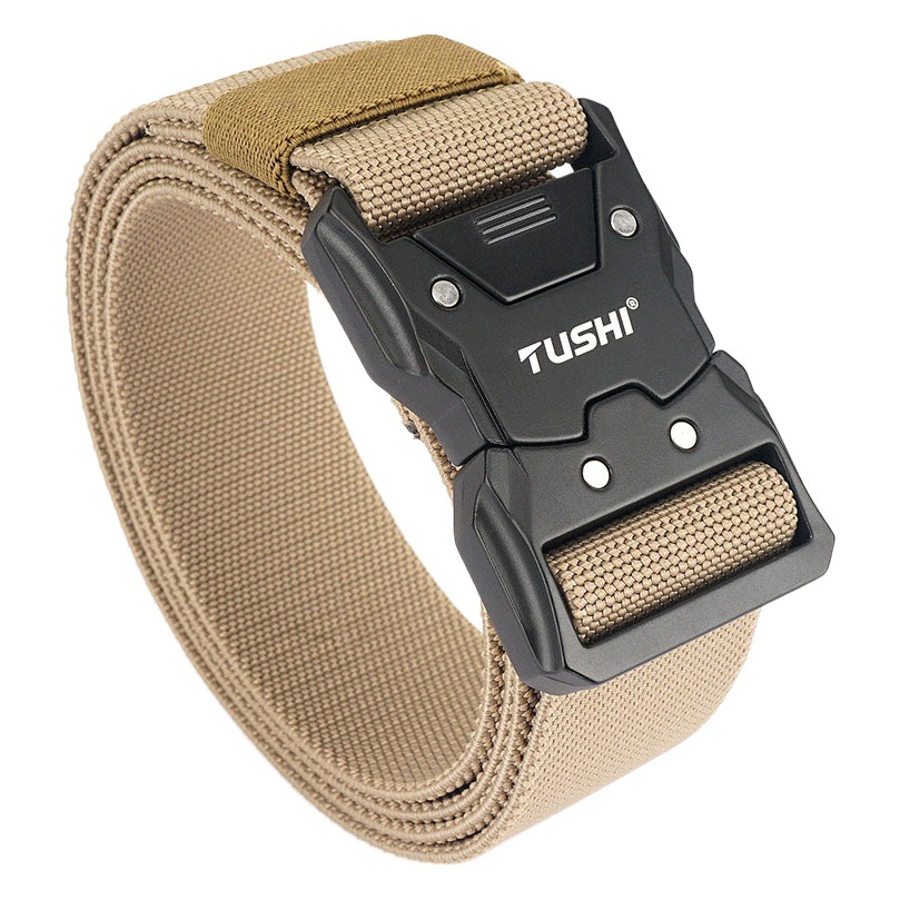 New Tactical Quick Release Buckle Elastic Elastic Belt Casual Workwear Outdoor Training Belt Men's Trouser Belt Wholesale