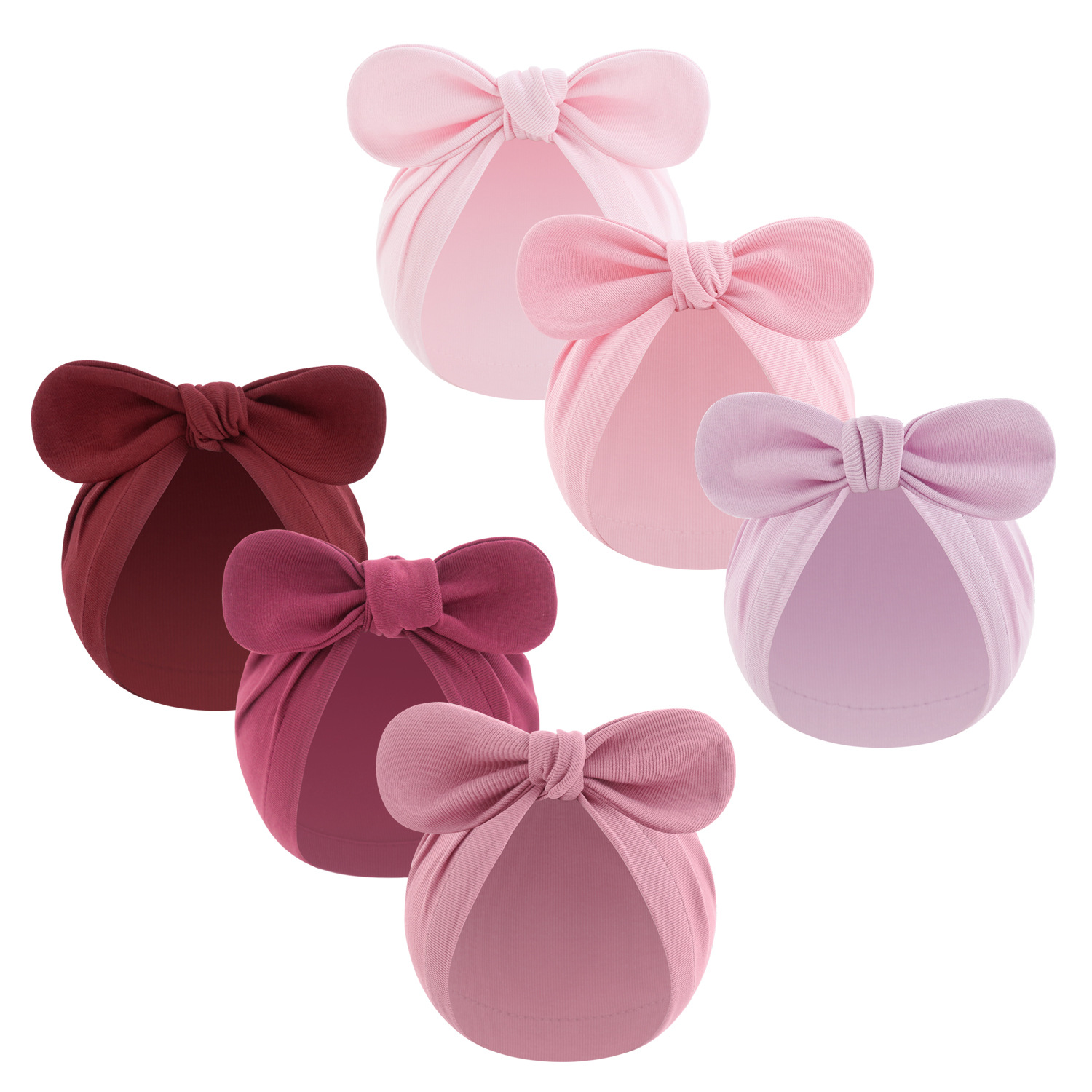 New children's solid color turtle cap baby Indian cap baby ball knotted cap ins Europe and America wholesale rabbit ear cap