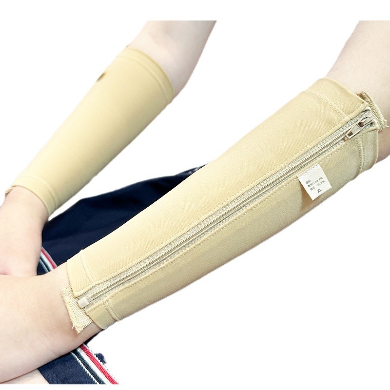 Picture of Arm skin grafting scald burn compression inhibition scar hyperplasia professional elastic sleeve anti-edema pressure bandage arm sleeve