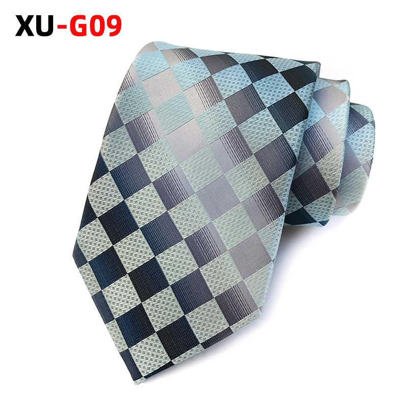 Picture of Factory Ready Supply 2025 New Polyester Jacquard Fashion Plaid Tie Formal Tie