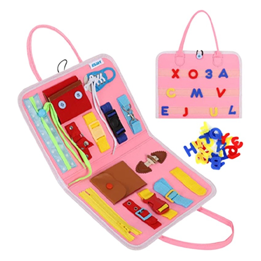 Felt Learning Board Early Education Board Felt DIY Early Education Teaching Aids Kidsren's Educational Toys Busy Board Dressing Board Cross-Border