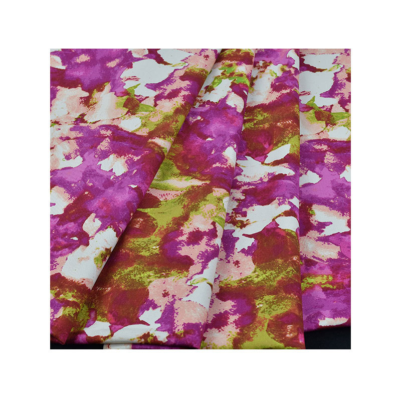 Woven Cotton Four-Way Stretch Twill Printed Fabric 16+70D*16+70D*110*51 96%Cotton 4%Spandex