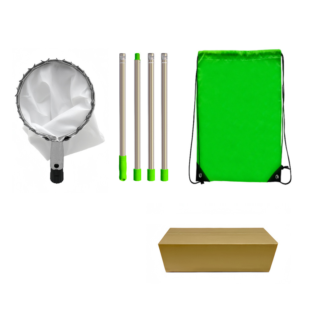 Picture of Removable fruit picker portable high-altitude telescopic rod fruit picker length adjustable stainless steel garden fruit picker