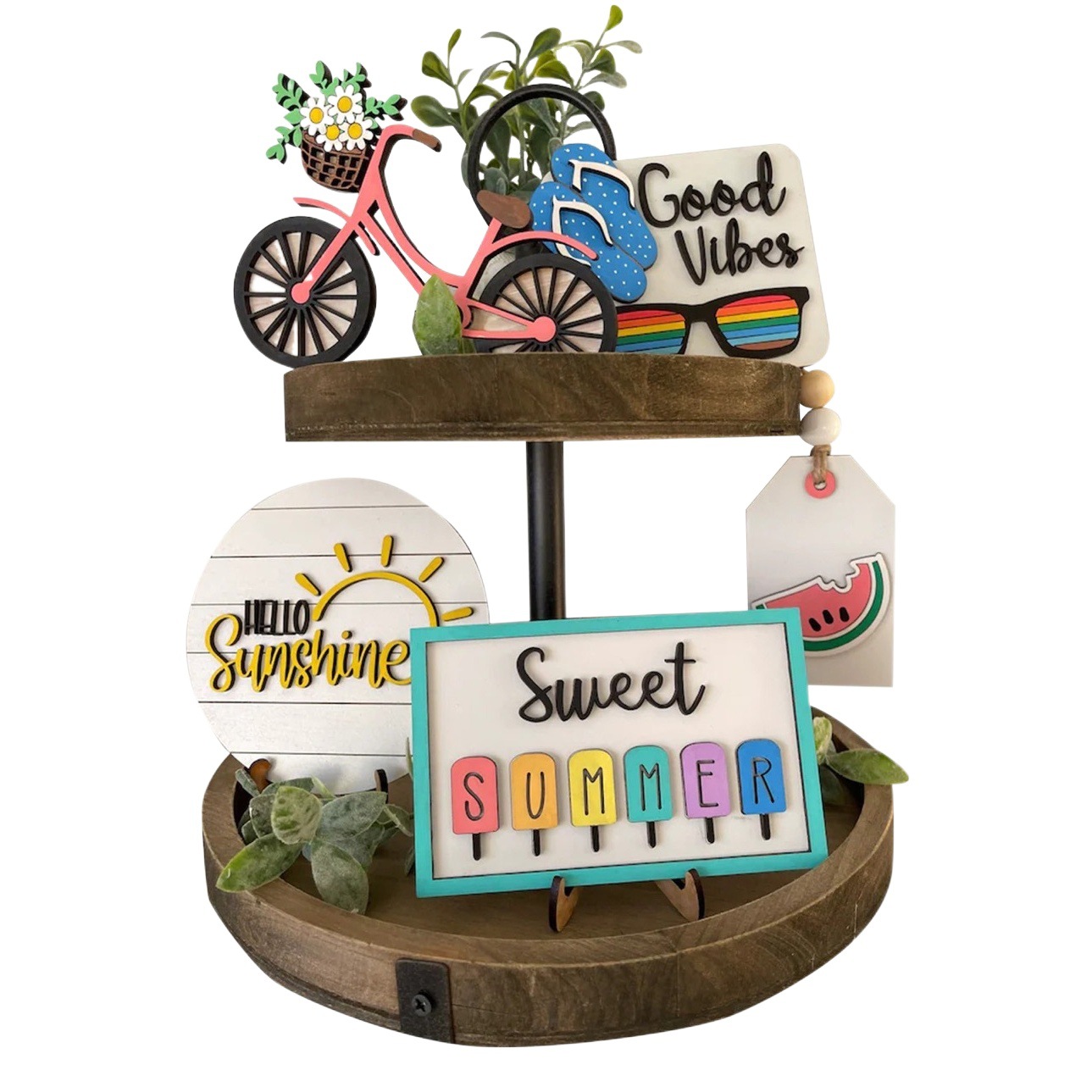 Cross-border Creative Snowboard Scene Matching Ornaments Summer Party Mother's Day Decorative Tray Ornaments