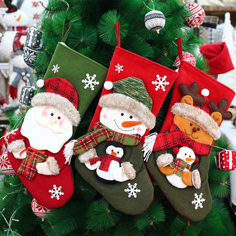 Christmas Decorations, Big Christmas Socks, Gift Bags, Gifts for Girlfriends and Kidsren, Christmas Gifts, Christmas Tree Pendants