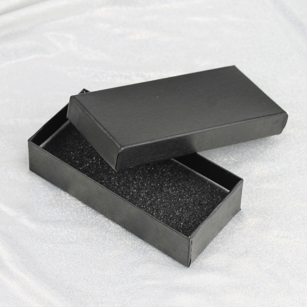Rectangle watch box cheap gift watch box wholesale sponge lined striped cardboard packaging box