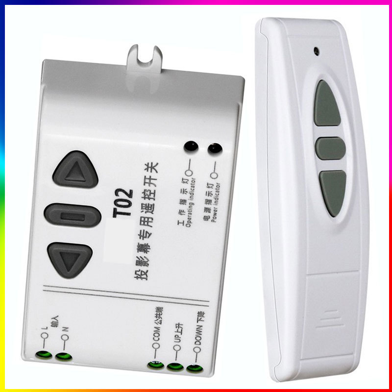 Remote control electric curtain track smart home electric fan Barrier Gate garage projection screen switch controller ultra-thin key