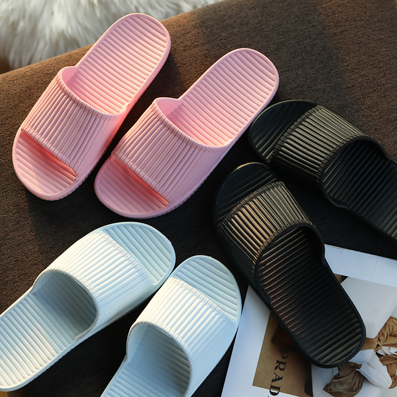Picture of Slippers Women's Summer Household Indoor Thick Bottom Couple Men's Home Slip-on Bath Non-slip Bathroom Soft Bottom Home Slippers