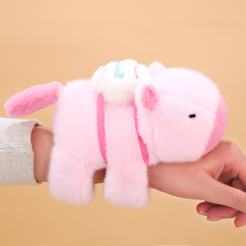 Picture of Capybara Snap Ring Capybara Wrist Lying Ring Doll Water Guinea Pig Doll Bracelet Couple Birthday Gift