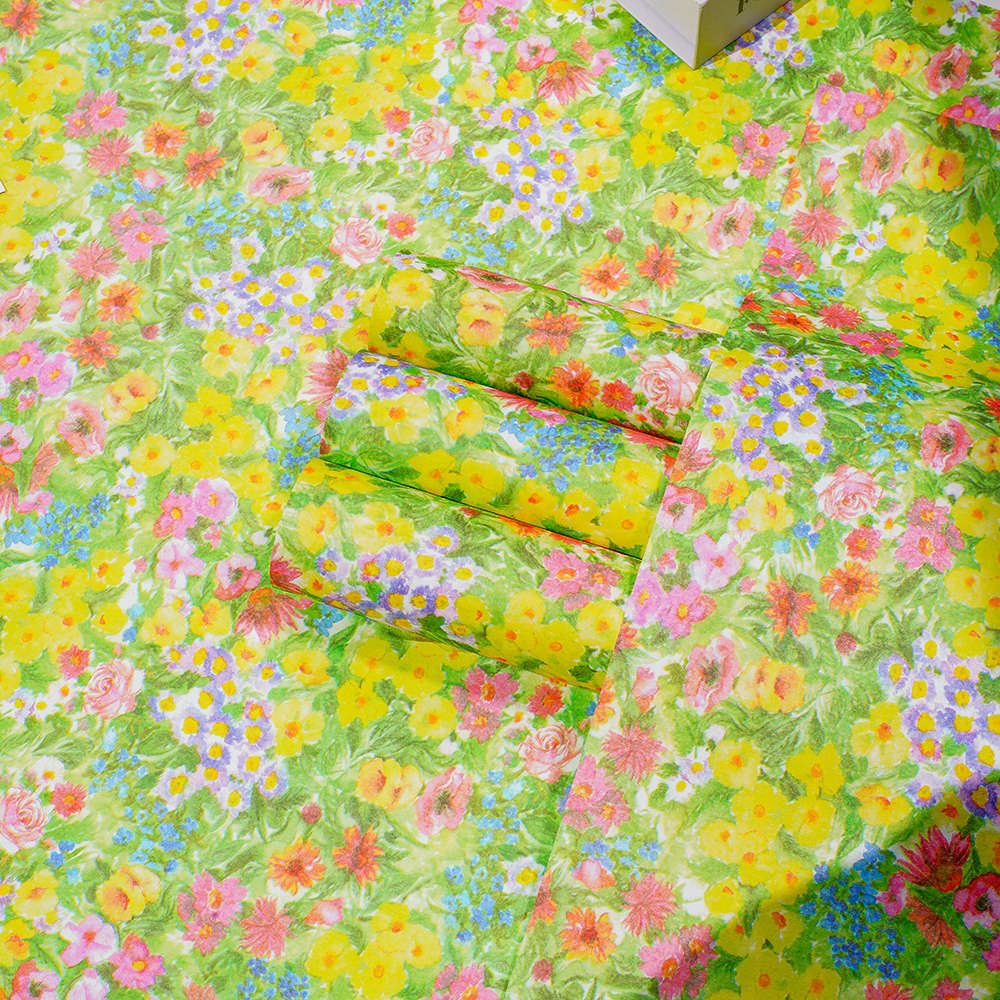 Rape Flower Floral Kraft Paper Wrapping Paper Flower Bouquet Gift Gift Handmade DIY Material Flower Shop Floral Material
