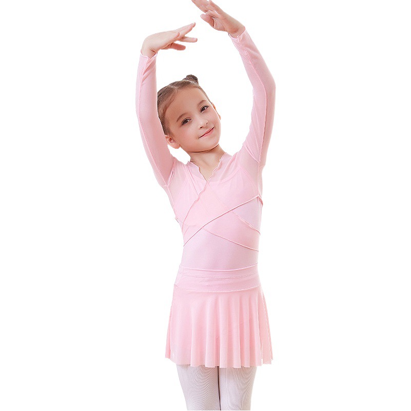Children's dance shawl cotton net long sleeve jacket autumn girls small coat dance practice clothing a generation of hair