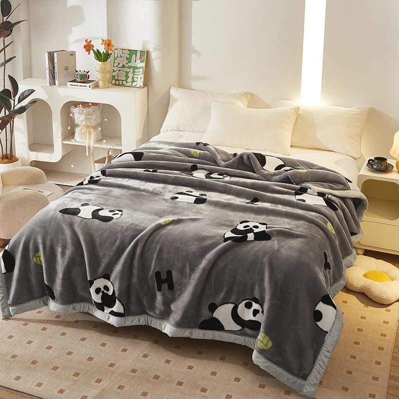 Picture of Raschel Blanket Double Thickened Blanket Super Soft Fleece Blanket Cover Blanket Wedding Red Blanket Warm Blanket Gift Wholesale