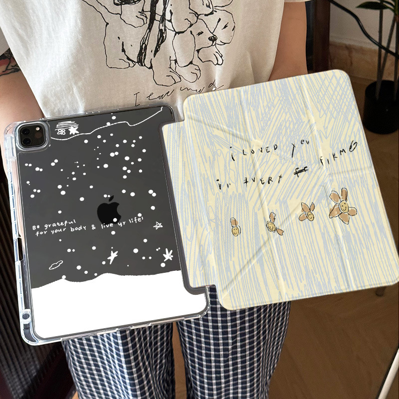 Picture of For iPad11 protective cover air7 shell transparent anti-bending pro Apple 11 inch new mini7 cartoon painting