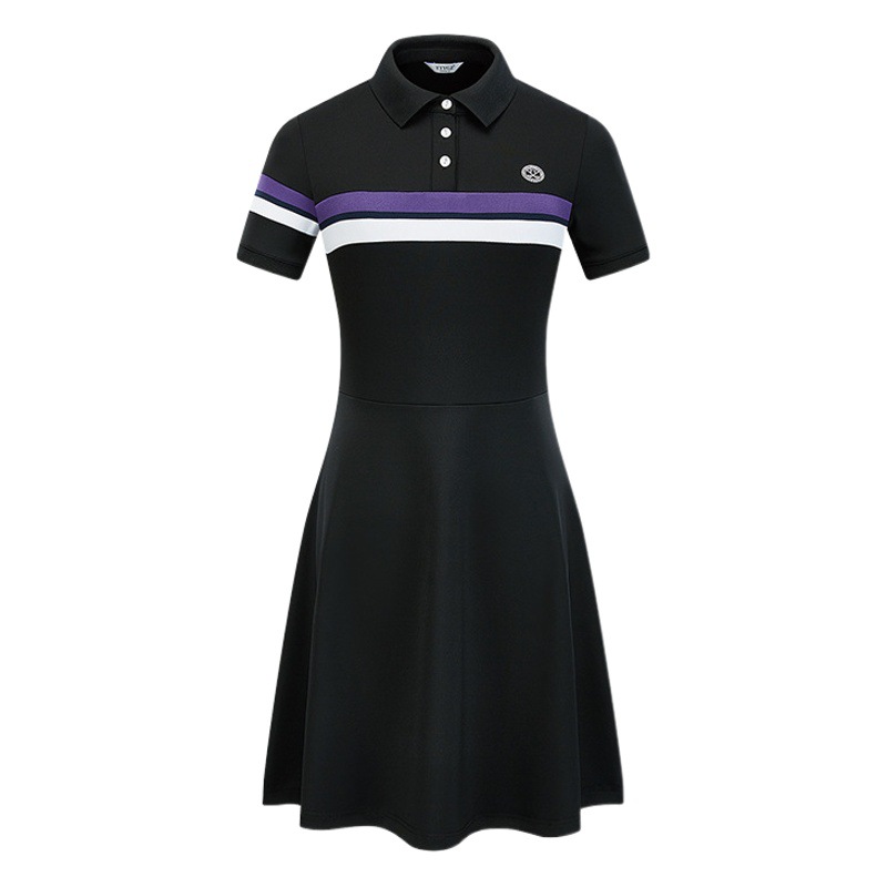 New Golf Dress Korean Fashion Slim-fit Sports Dress Spring and Summer Golf Dress Quick-drying Breathable Long Dress