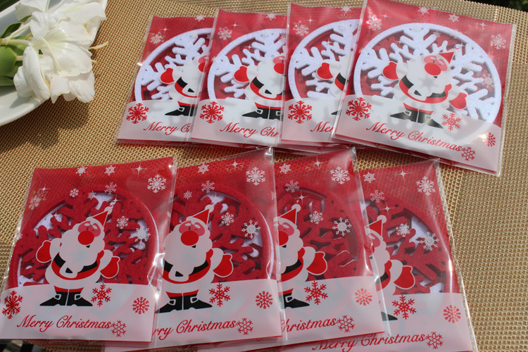 Picture of In Stock [Chuangdaka] Christmas Snowflake Cup Mat Insulation Mat Christmas Decorations Christmas Supplies 77 Fabric