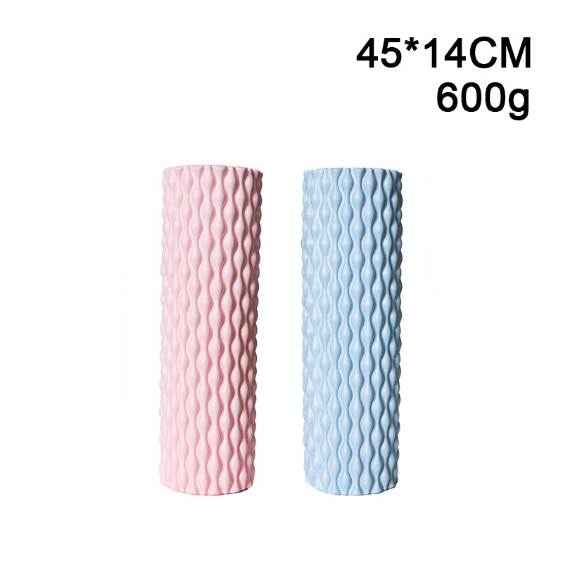 Picture of EVA foam shaft fitness body massage stick spike hollow column shaping yoga shaft pink fascia yoga column