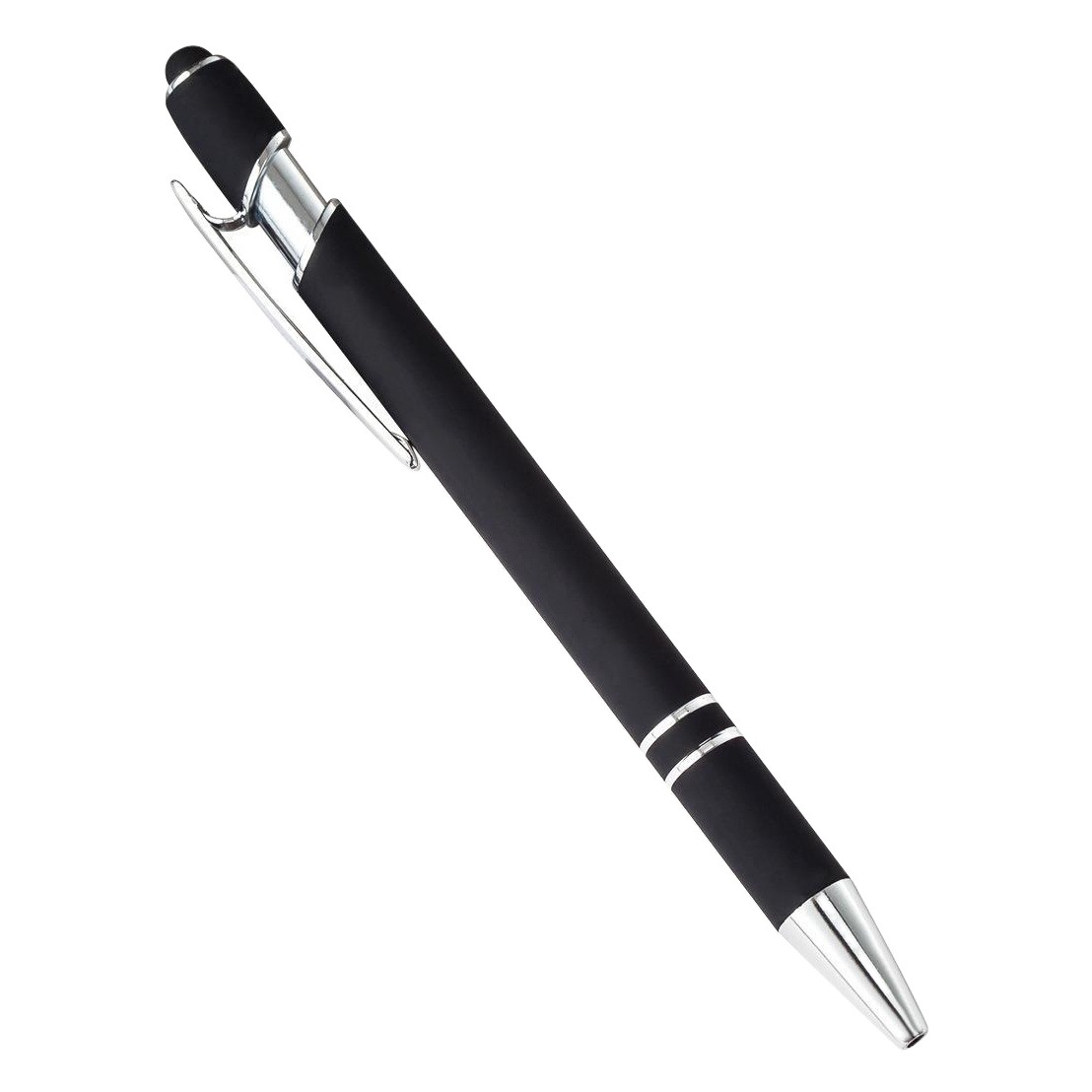 Press Meiji pen metal aluminum rod spray glue press ballpoint pen in stock wholesale printable logo aluminum rod touch pen