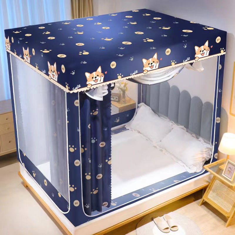 New Bed Mantle Mosquito Net Full Shading Ins Style Princess Style Bedroom Fully Enclosed Simple Single Double Household