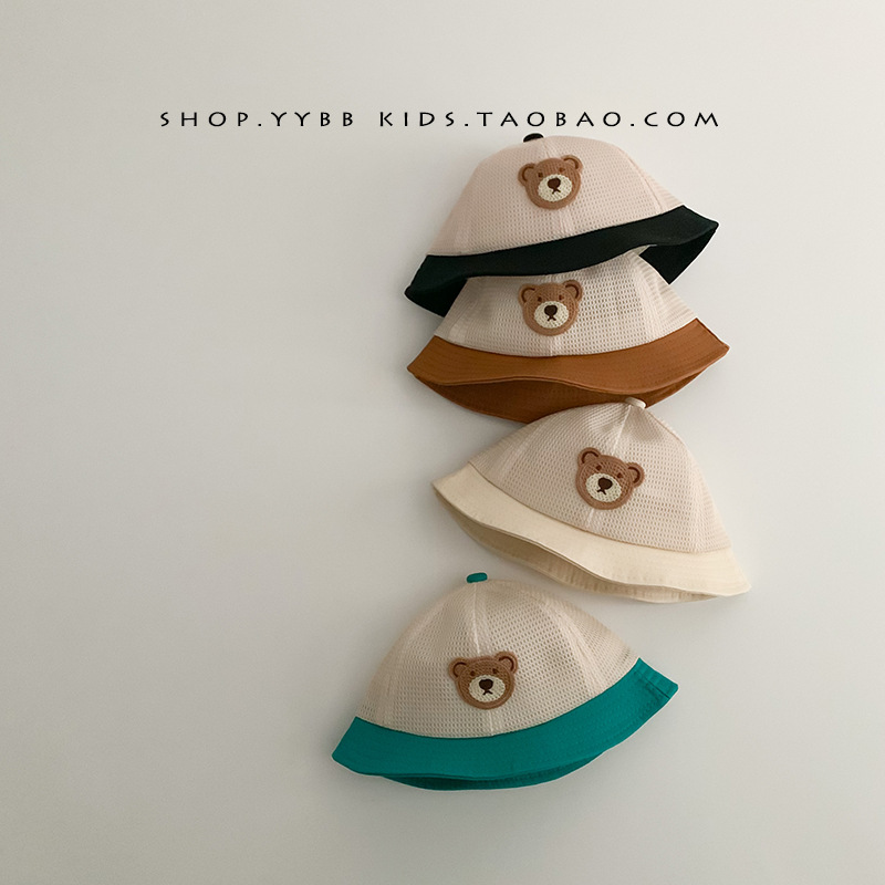 Baby hat cute boy sunshade summer thin fisherman hat mesh breathable super cute girl baseball cap