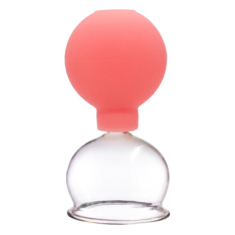 Silicone cupping device cross-border e-commerce eye facial acupoint cupping device love scraping board suit pink five-piece set