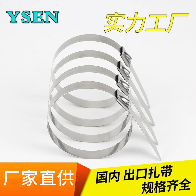 Factory supply 4.6 width 304 stainless steel ribbon metal ribbon marine ribbon white steel binding ribbon