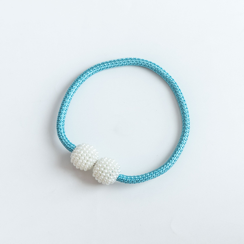 Picture of Curtain Tiebacks Wholesale Cross-Border No-Drill Large Pearl Magnetic Curtain Tiebacks Curtain Buckle Straps Curtain Accessories